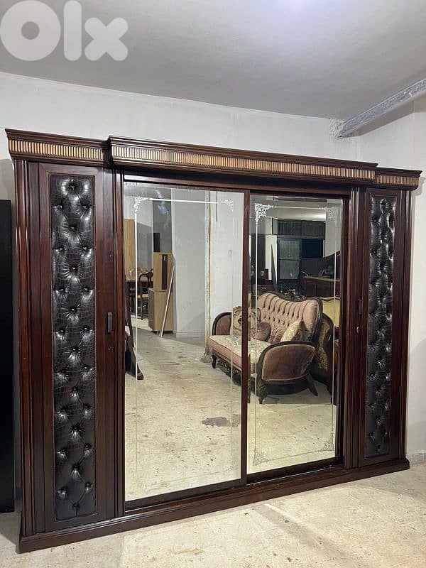 اوضة نوم خشب زان ولاتي كلا ملبسة قشرة زان سحاب ودرف 2