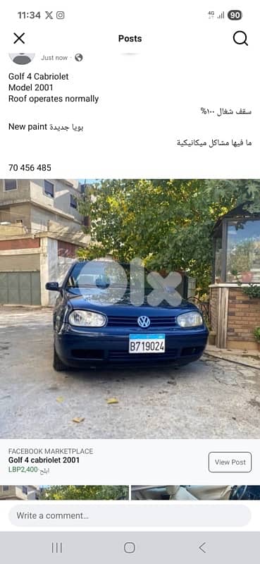 Volkswagen Cabriolet 2001