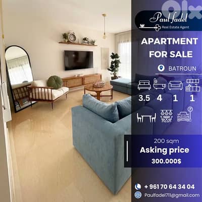 apartment for sale in batroun