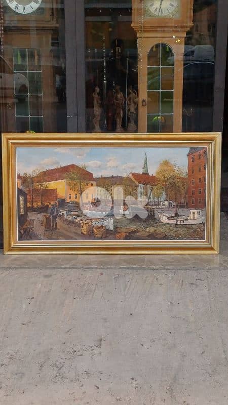 لوحة رسم زيتي اوروبية 1