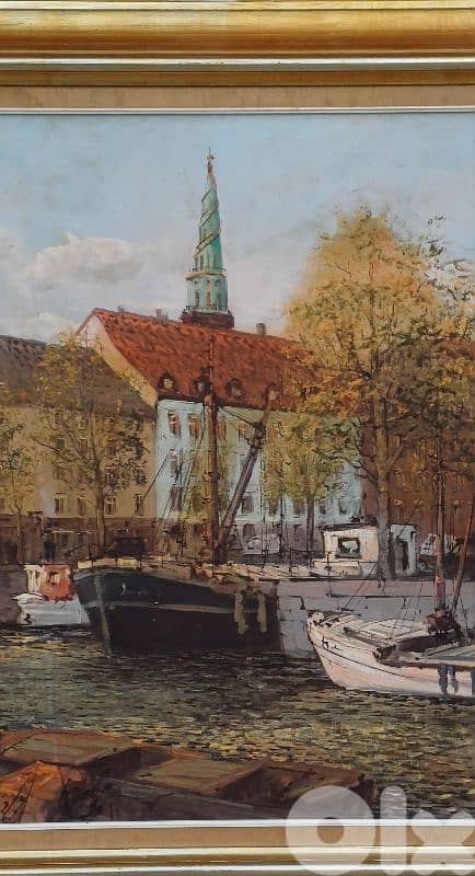 لوحة رسم زيتي اوروبية 5