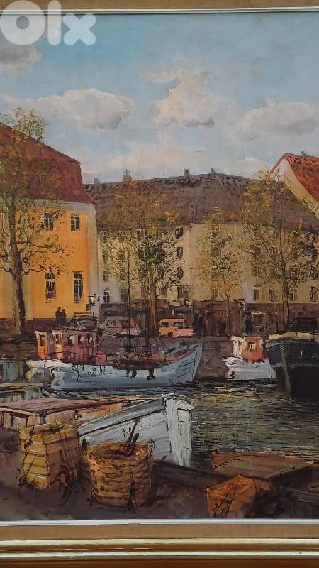 لوحة رسم زيتي اوروبية 6