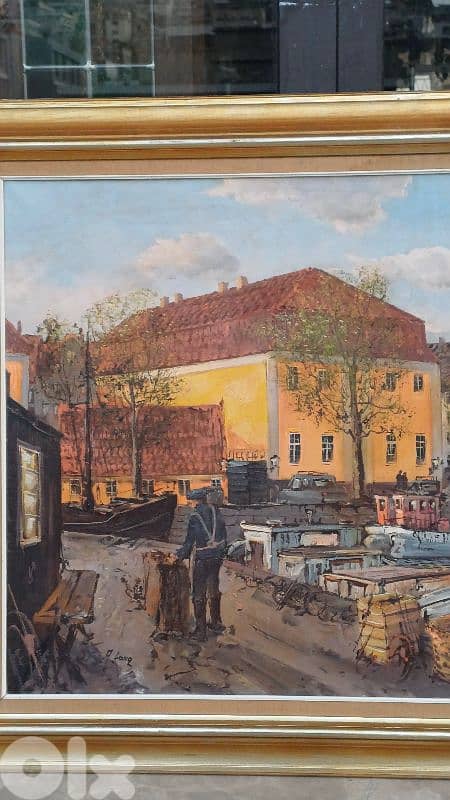 لوحة رسم زيتي اوروبية 10