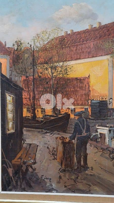 لوحة رسم زيتي اوروبية 11