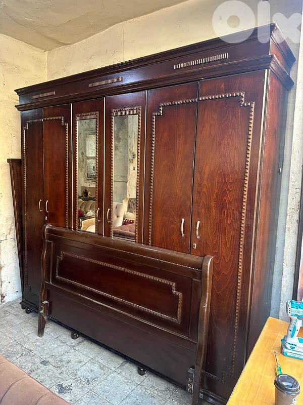 اوضة نوم خشب زان ولاتي ملبسة قشرة زان 1