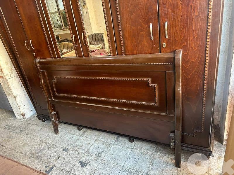 اوضة نوم خشب زان ولاتي ملبسة قشرة زان 3