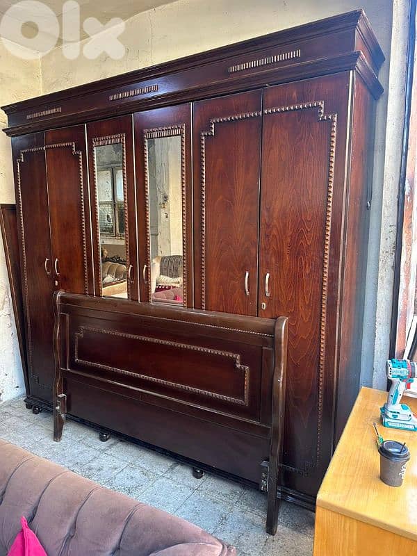 اوضة نوم خشب زان ولاتي ملبسة قشرة زان 4