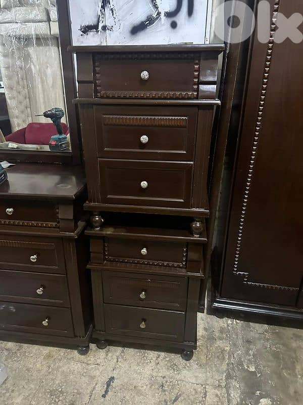 اوضة نوم خشب زان ولاتي ملبسة قشرة زان 5