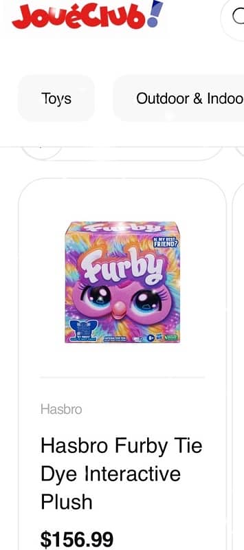 Furby talking toy by Hasbro brand new 2