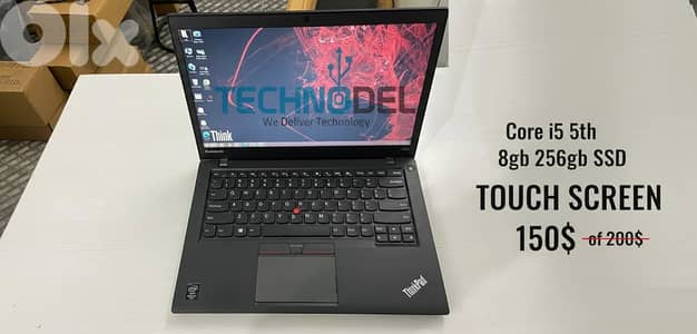 Lenovo T450s Core i5 TouchScreen Laptop