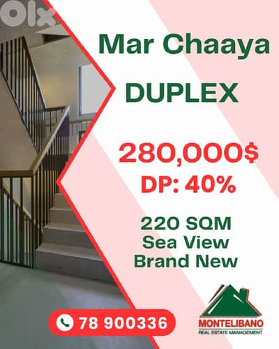 Brand New 220 sqm Duplex For Sale in Mar Chaaya + Installment Plan