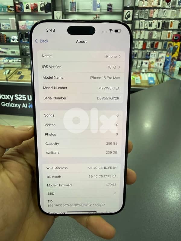 IPHONE 16 PROMAX 256GB USED 4