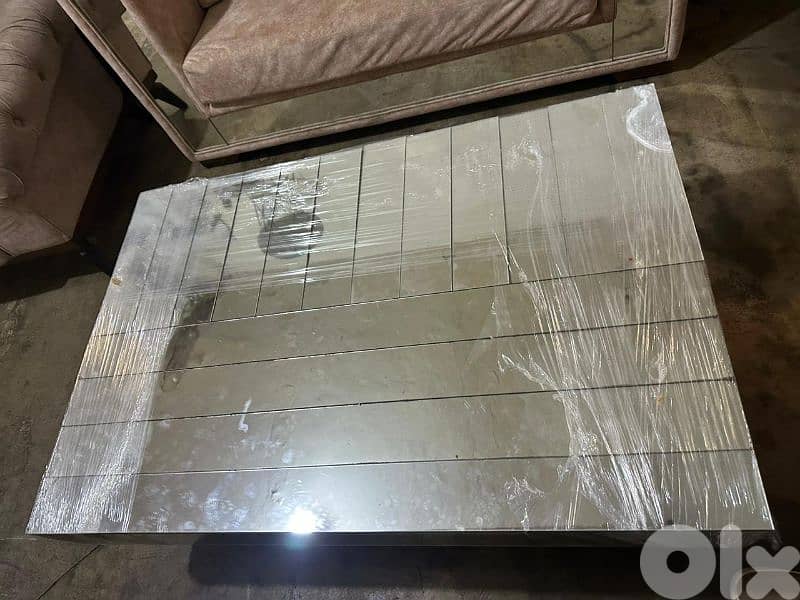 طقم كنبايات شغل توصاية خشب بوندي اسفنج إكسترا مع طاولة شبه جديد 6