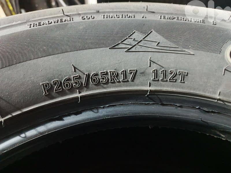 Prado tires 265/65/17 3