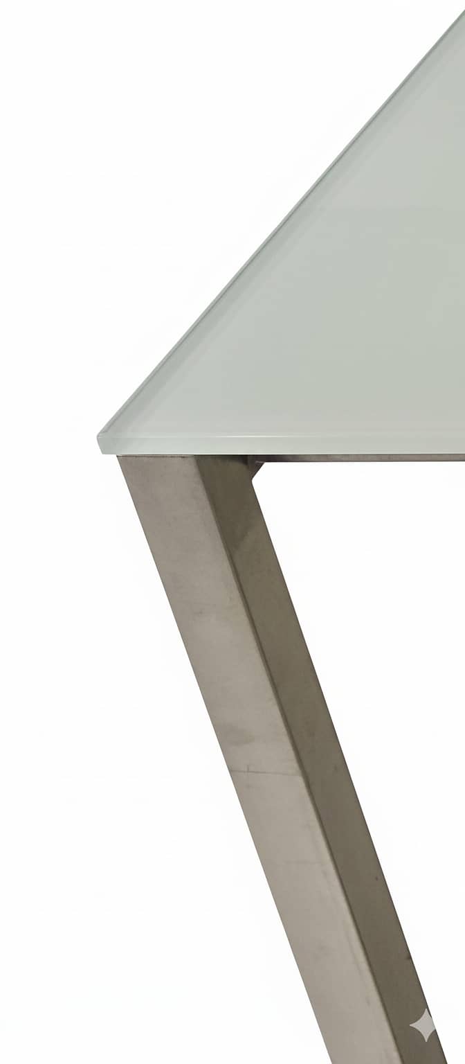 ​Large Luxury Table (180x100) - Stainless Steel & 1cm Glass 1