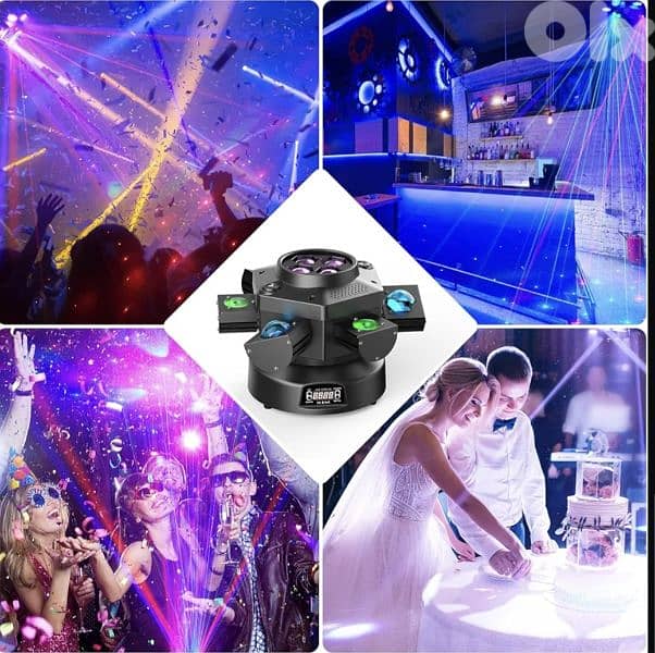 HOLDLAMP LED 6 Arms Moving Head Light 180W 4in 1 RGBW Beam/4$ delivery 1