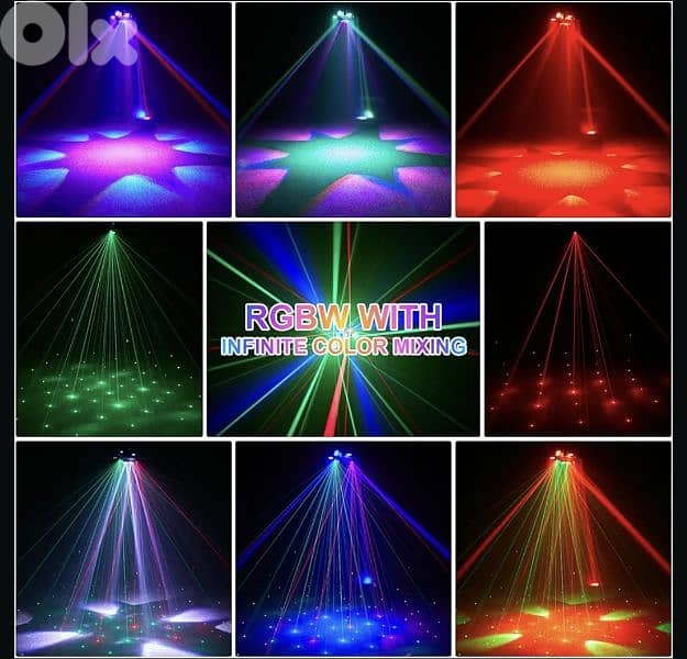 HOLDLAMP LED 6 Arms Moving Head Light 180W 4in 1 RGBW Beam/4$ delivery 3