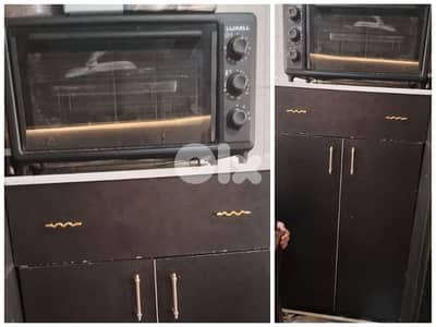 فرم كهربا شبه جديد و خزانة خشب