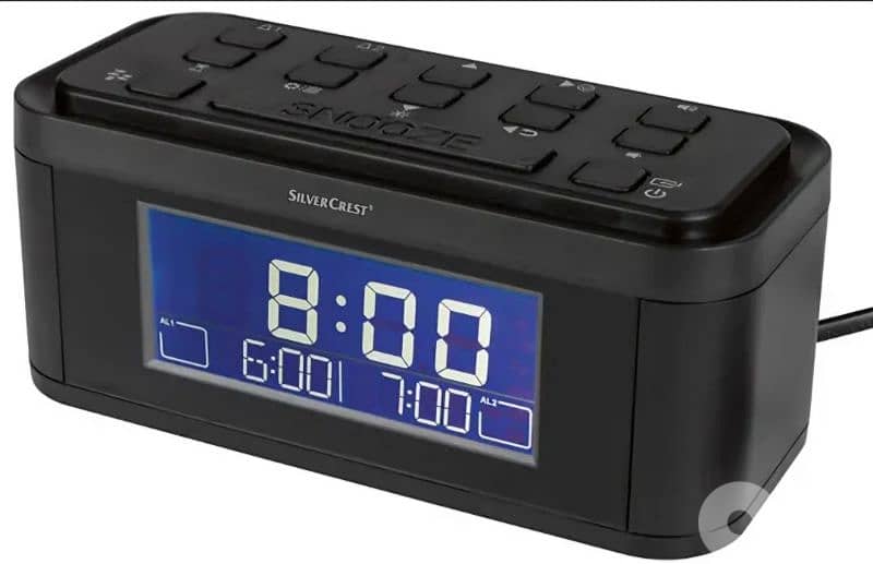 SILVER CREST Radio alarm clock Big Button SUR 50 A1/4$ delivery. 9