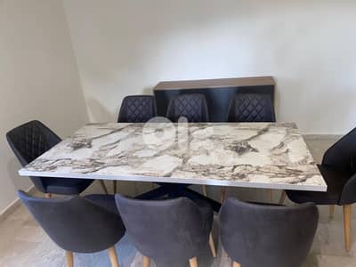 dinning table with 8 chairs