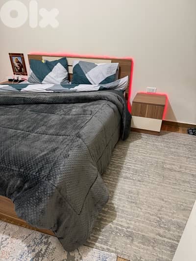 For Sale: Queen Bed with Storage & Mattress
