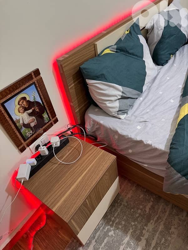 For Sale: Queen Bed with Storage & Mattress 3