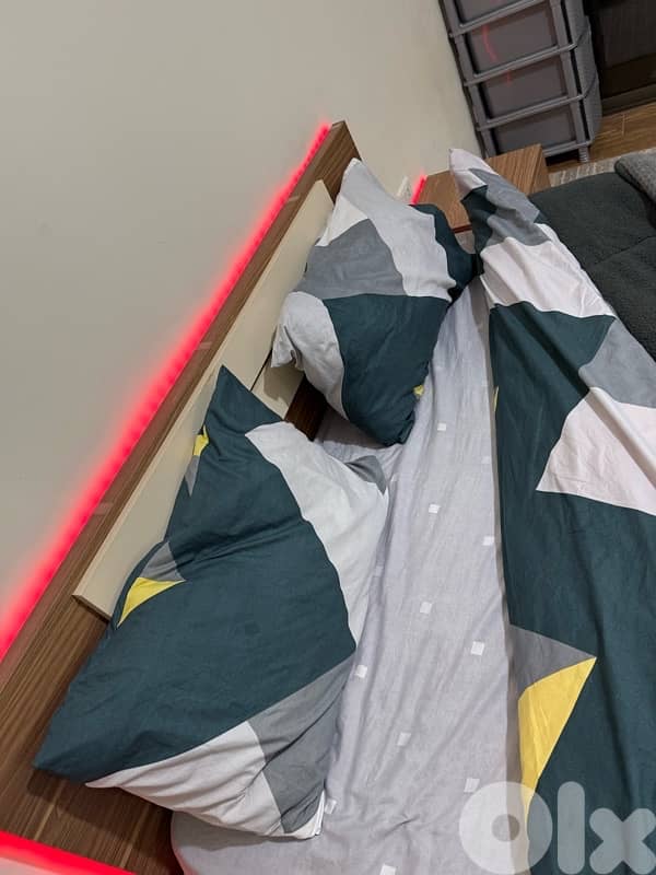 For Sale: Queen Bed with Storage & Mattress 4