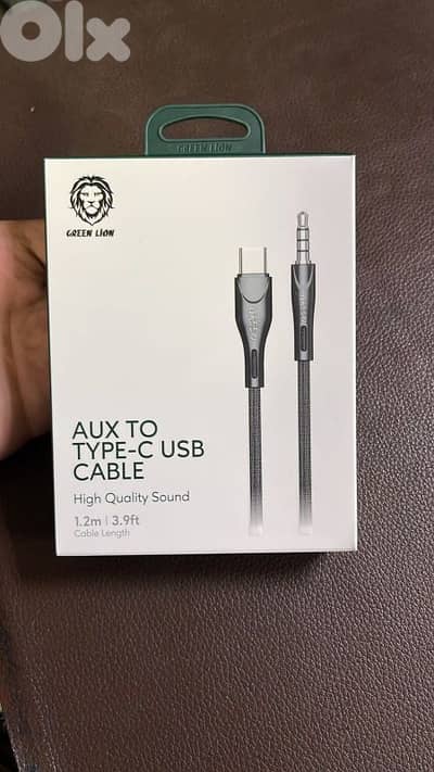 Green lion aux to type-c 1.2m  las