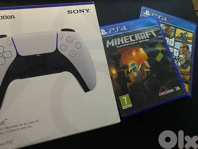 controller ps5+2cds ps4!!