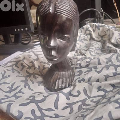 4 authentic African wooden figures
