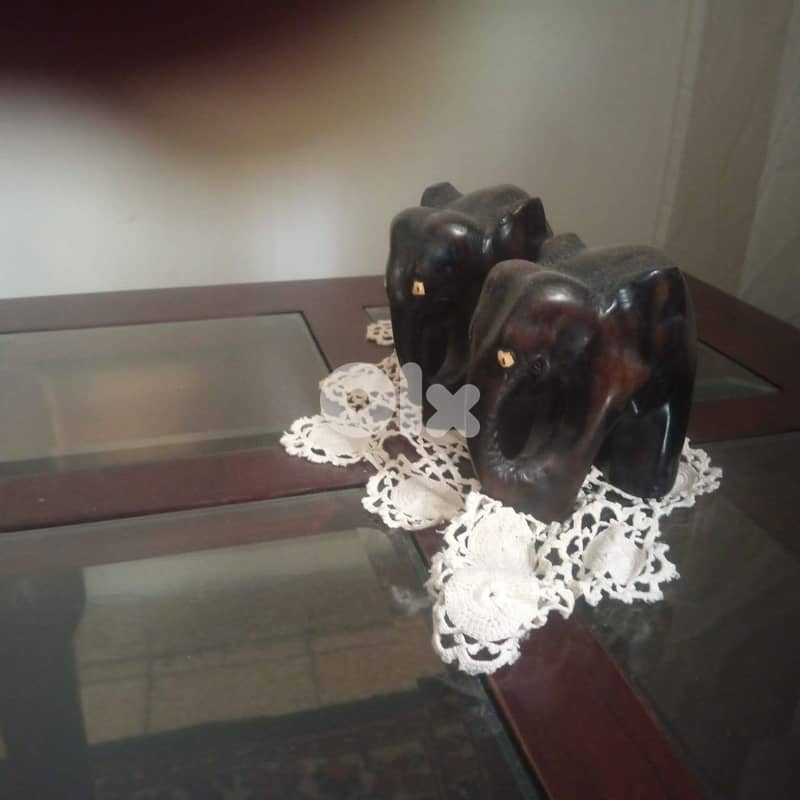 4 authentic African wooden figures 2