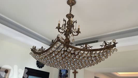 copper chandelier