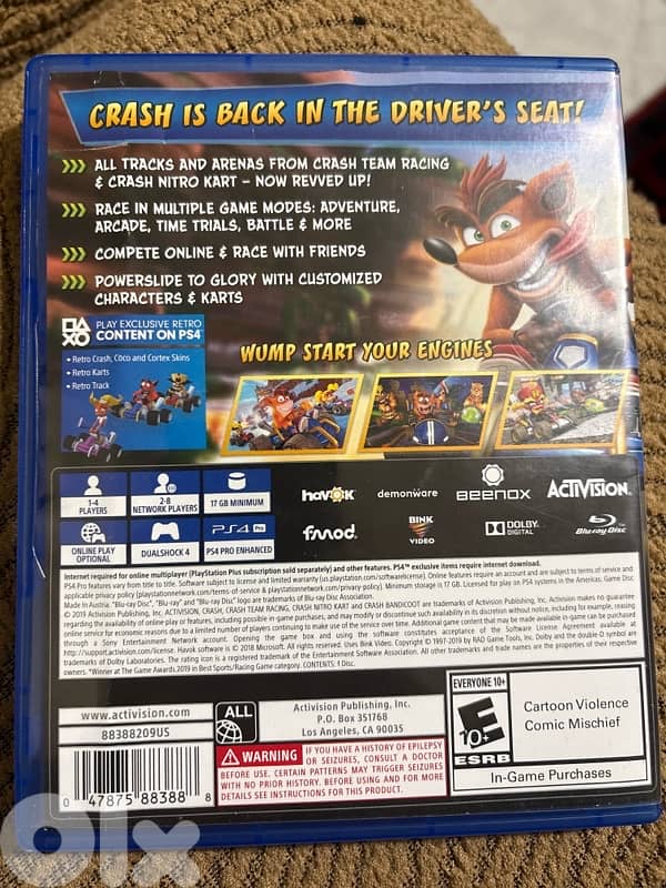 ps4 cd CTR Crash Team Racing Nitro Fueled 1