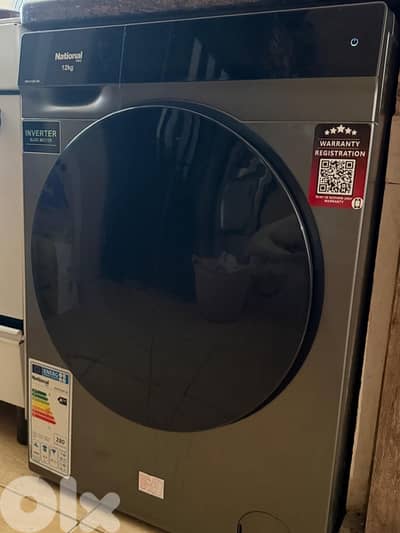 غسالة بحالة جيدة جداً وزن 12kg national washer inverter