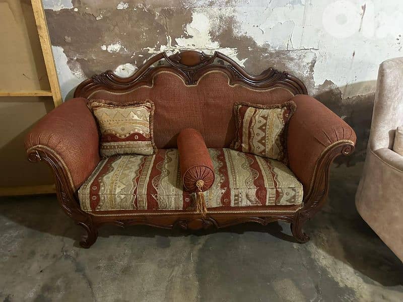 طقم كنبايات خشب زان اربع قطع 2