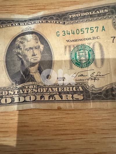 2 dollar bill from 1976