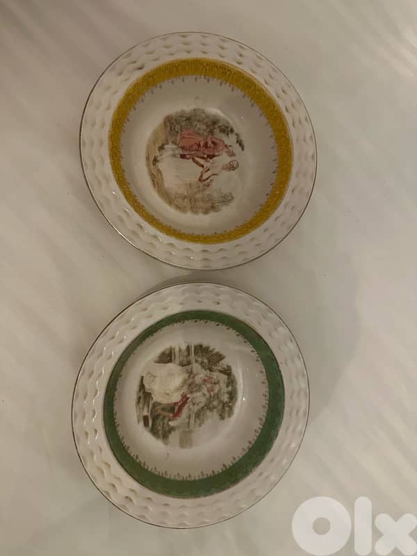 Antique 2 beautiful plates 2