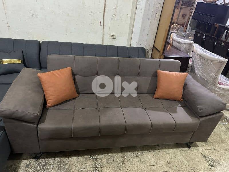 صوفا باد صندوق وتخت شبه جديدة 1