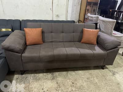 صوفا باد مودرن تركي بتفتح صندوق وتخت شبه جديدة