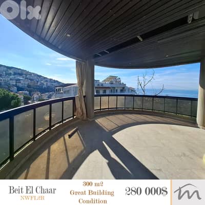 Beit El Chaar | Great Building Condition | 4 Bedrooms Apt | Open View