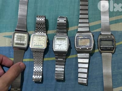 Rare Vintage Seiko & Casio Digital Watch Lot