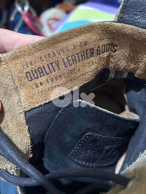 Levi's Emerson Black Leather Lace-Up Boots - Men’s Size 46 6