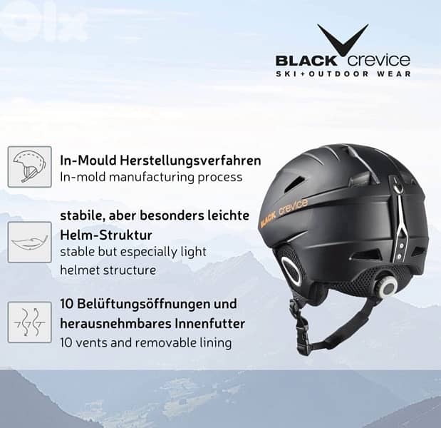 Black Crevice Kitzbühel Ski Helmet 2