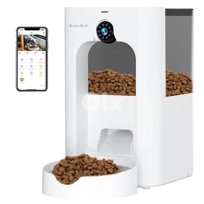 Automatic Cat Food Dispenser with Surveillance Camera, 4L