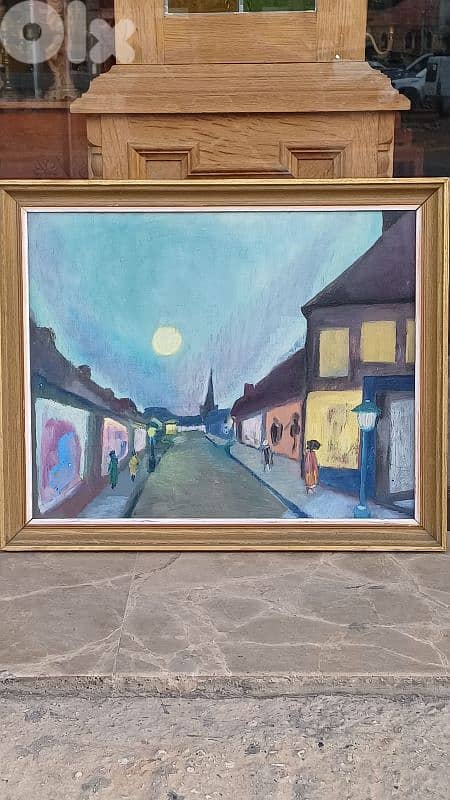 لوحة رسم زيتي اوروبية 1