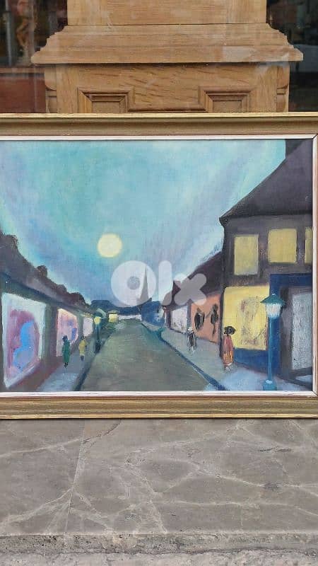 لوحة رسم زيتي اوروبية 2