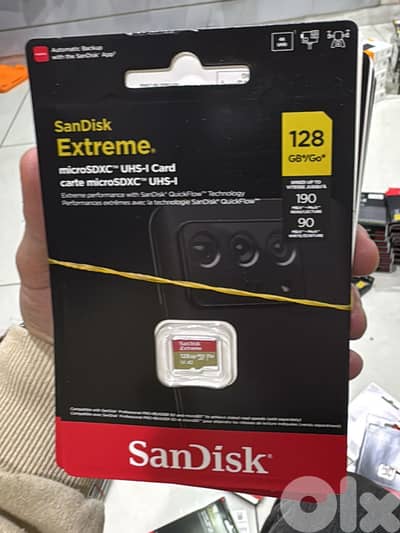 Sandisk Extreme microsdxc 128gb up to 190mb/s 25$