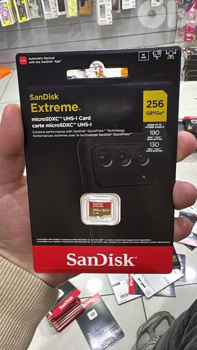 Sandisk Extreme microsdxc 256gb up to 190mb/s 35$