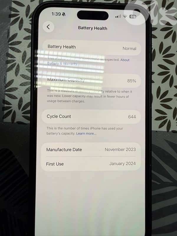 iPhone 15 pro max 256 GB 1