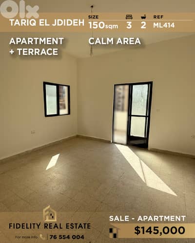 Apartment for sale in Tariq El Jdideh ML414 شقة  للبيع في طريق الجديدة